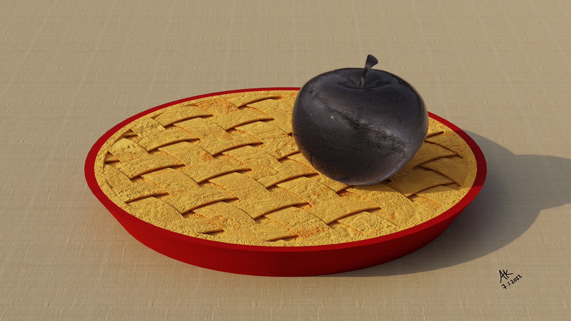 3D Model: Apple Pie 7