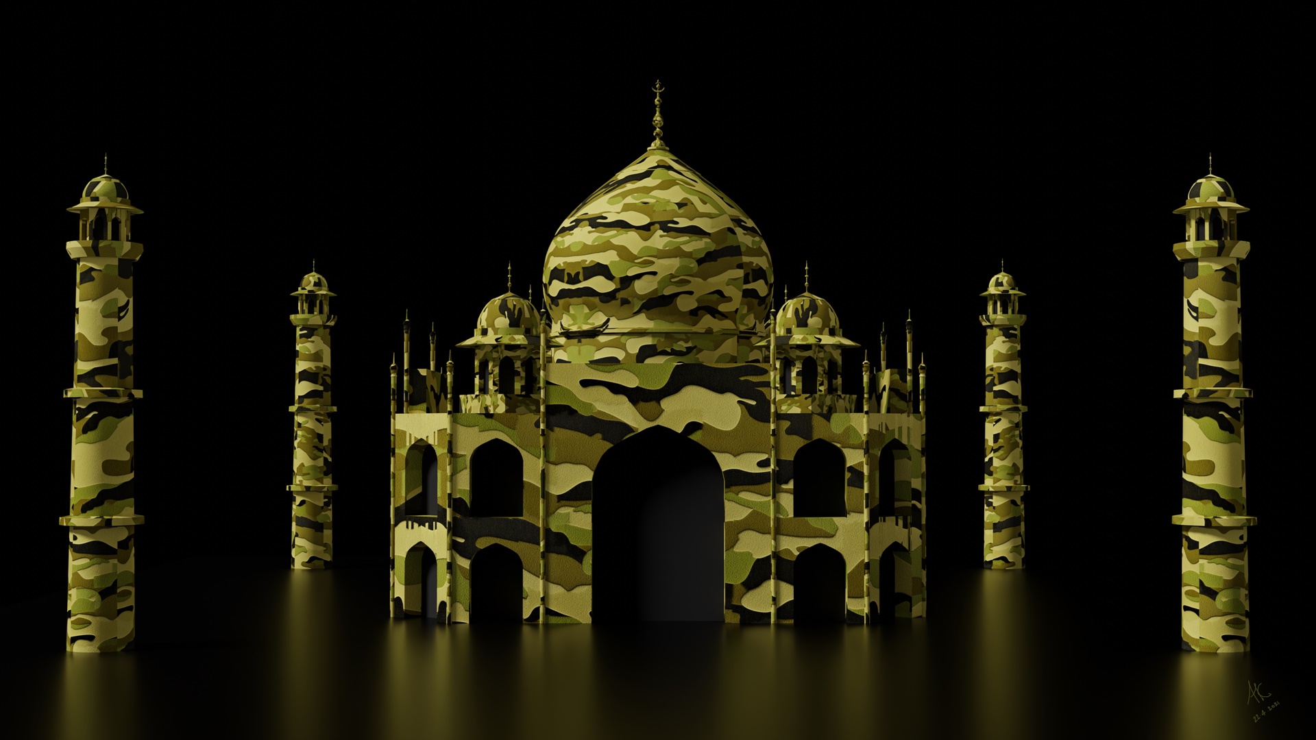 3D Model: Taj Render 4