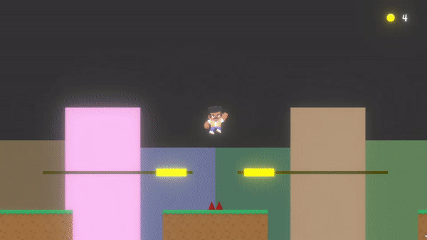 Temposition gameplay gif, showing platforming action